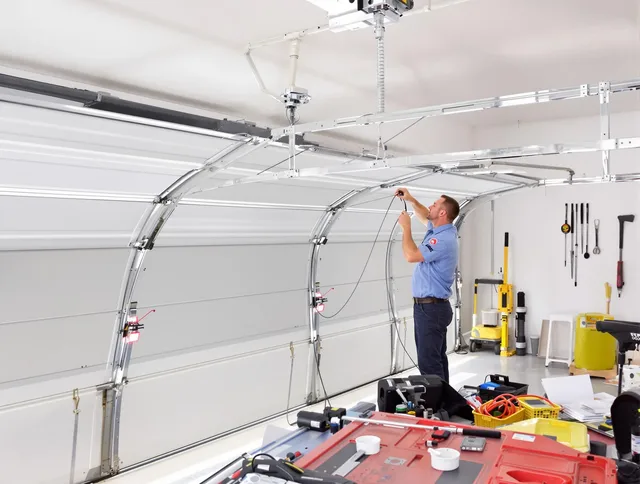 Garage door cable repair service by Fort Carson Garage Door Repair in Fort Carson