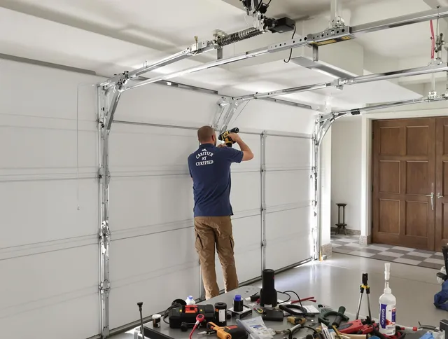 Fort Carson Garage Door Repair certified technician performing precision garage door repair in Fort Carson