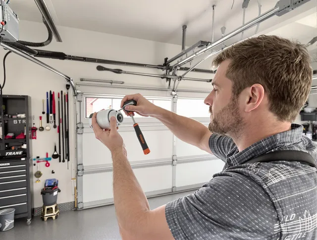 Garage door opener repair service by Fort Carson Garage Door Repair in Fort Carson
