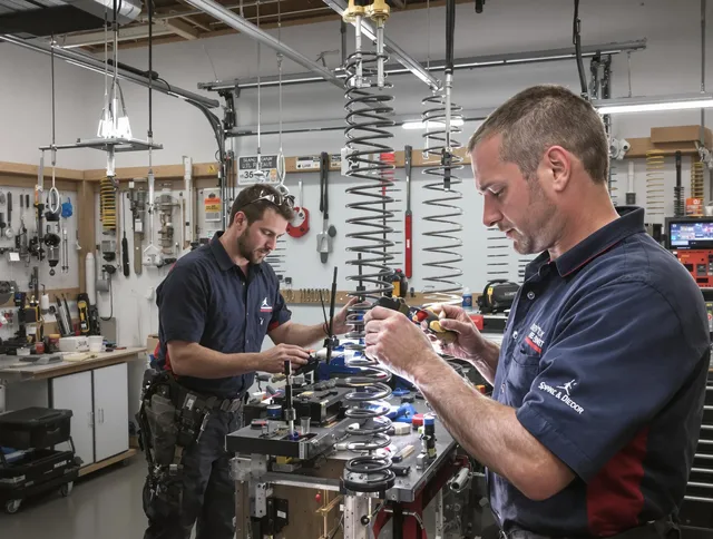 Garage door spring repair service by Fort Carson Garage Door Repair in Fort Carson